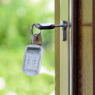 Máy Tính Mini 8 Chữ Số Có Móc Khóa