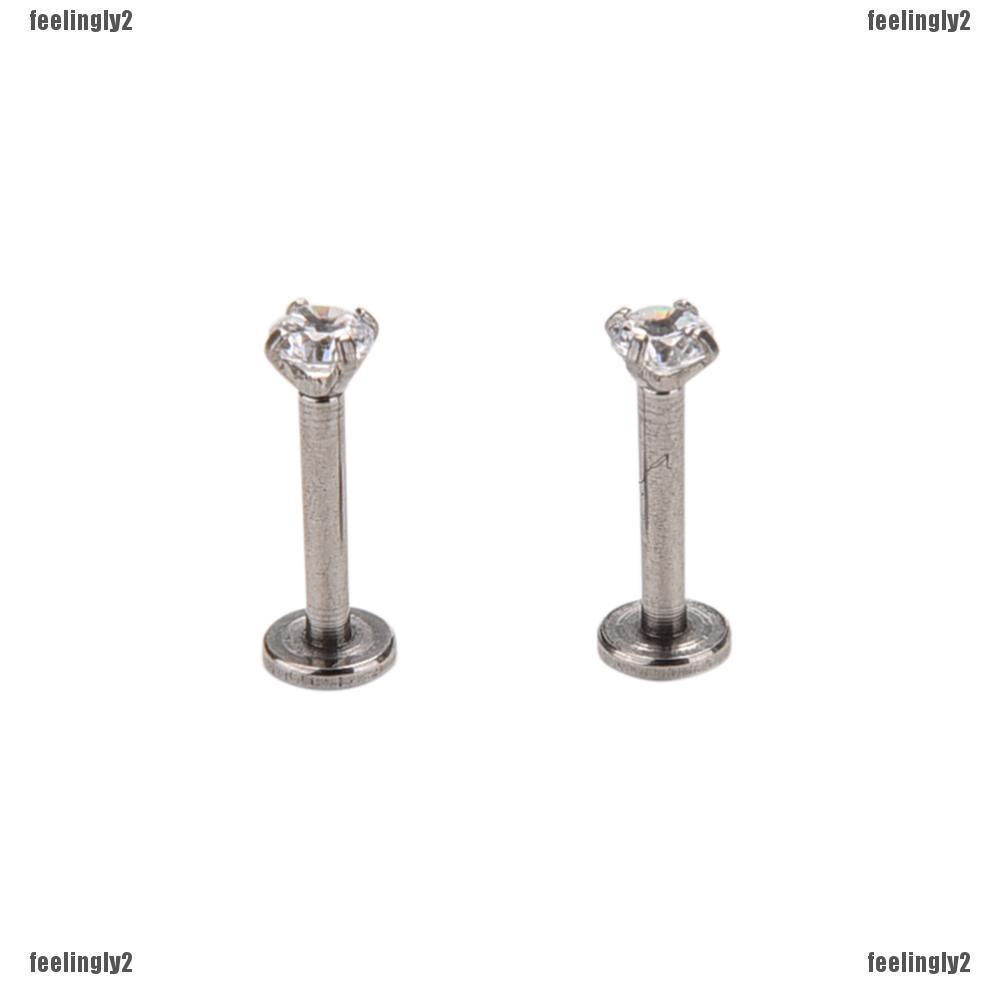 ❤Mặt Trời❤ Bộ 2 Khuyên Xỏ Môi Bằng Thép Không Gỉ Cá Tính Thời Trang Dành Cho Nữ