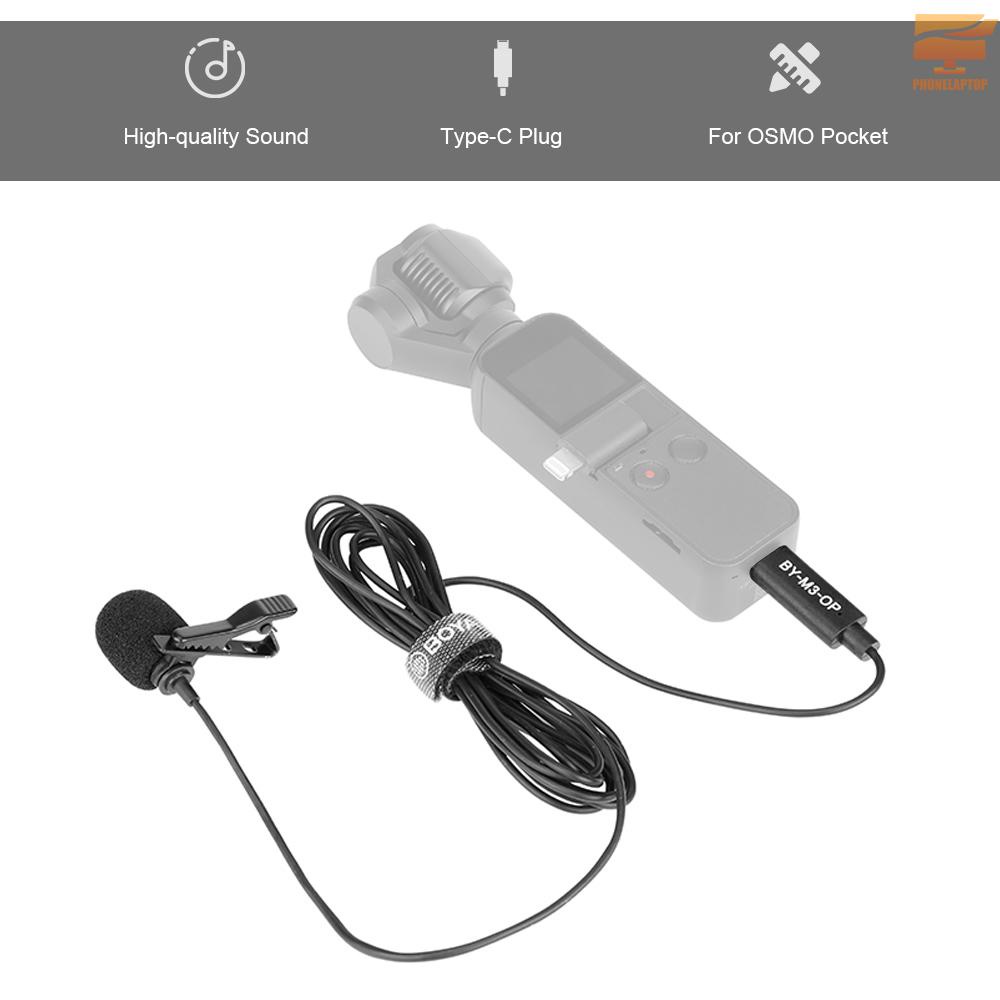 Micro Cài Áo Boya By-M3-Op Cổng Usb Type-C Tương Thích Với Dji Osmo Pocket