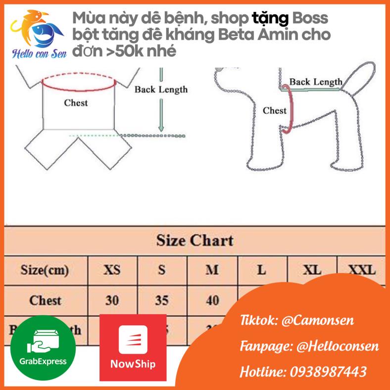 QUẦN ÁO THÚ CƯNG-ÁO CHO CHÓ MÈO