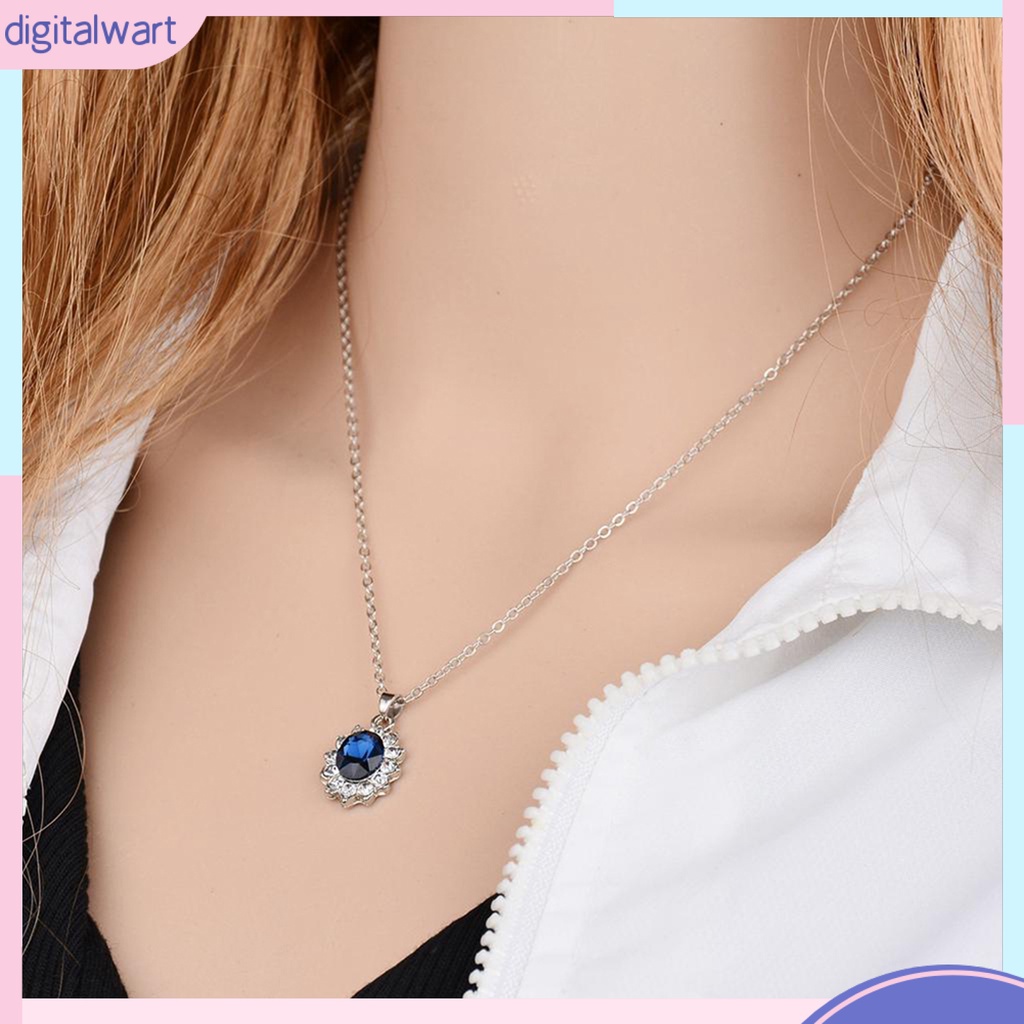 Bộ Nữ Trang Dây Chuyền Bông Tai đá kim cương nhân tạo thời trang