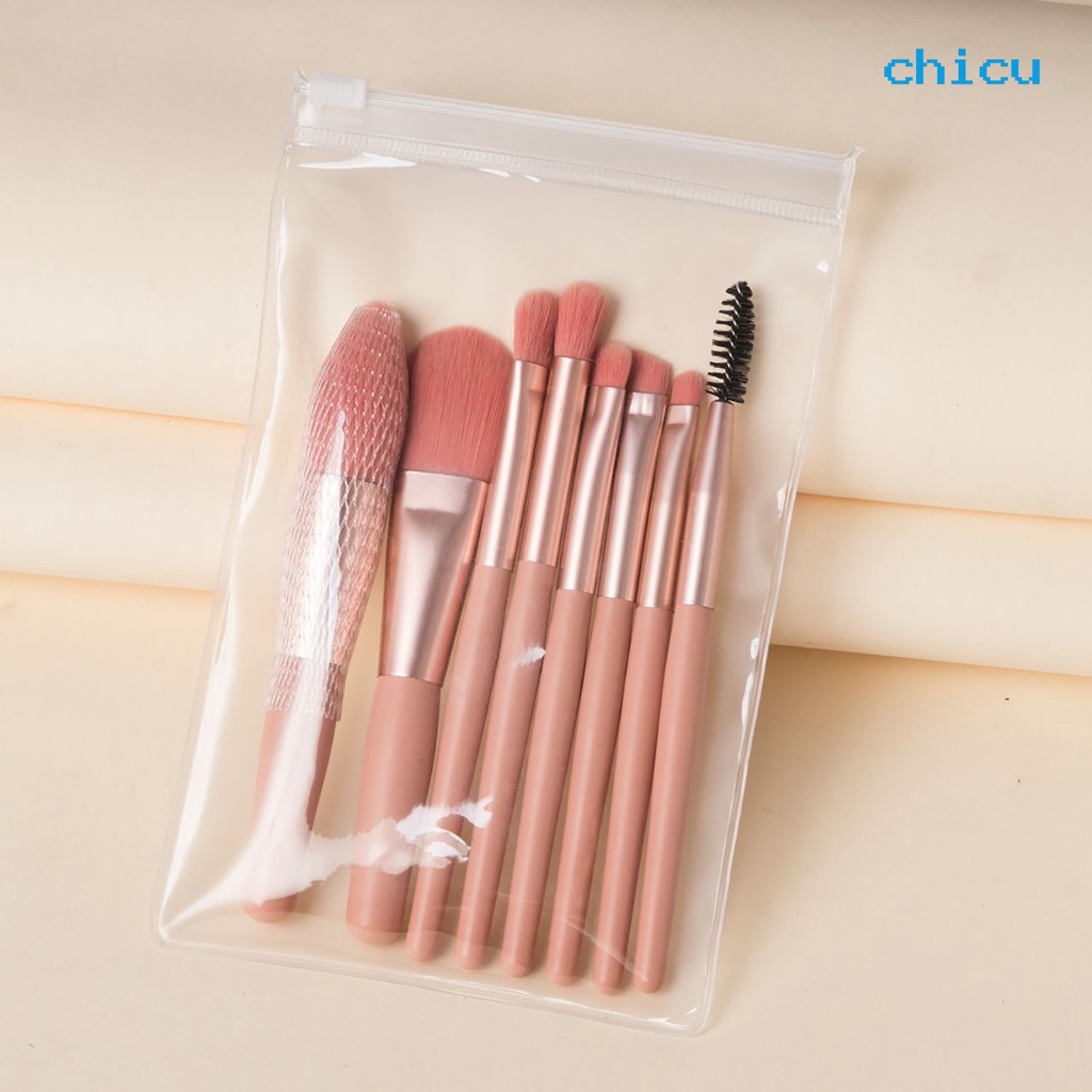 [Hàng mới về] Bộ 8 cọ trang điểm lông mềm thân thiện với làn da cao cấp cho nữ
