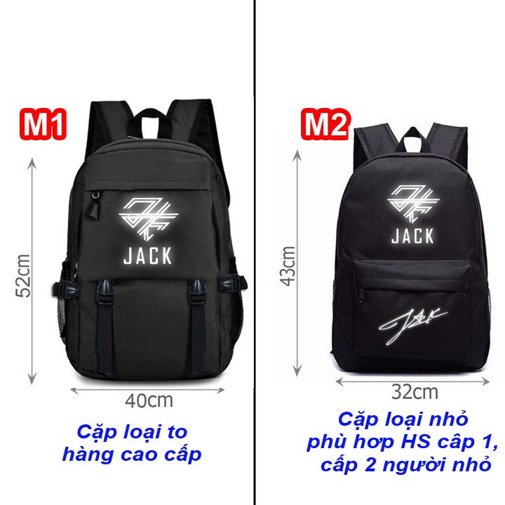 cặp Jack logo mới phản quang, balo Jack logo mới phản quang