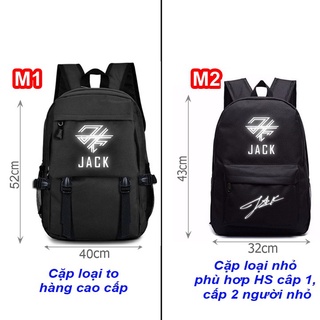 Cặp Jack logo mới phản quang, balo Jack logo mới phản quang