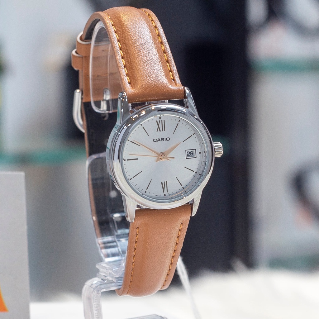 Đồng hồ nữ dây da Casio Anh Khuê LTP-V002L-7B3UDF