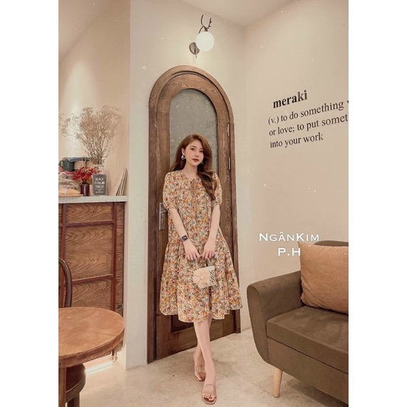 Váy Bầu Sau Sinh Cho Con Ti Thời Trang V86