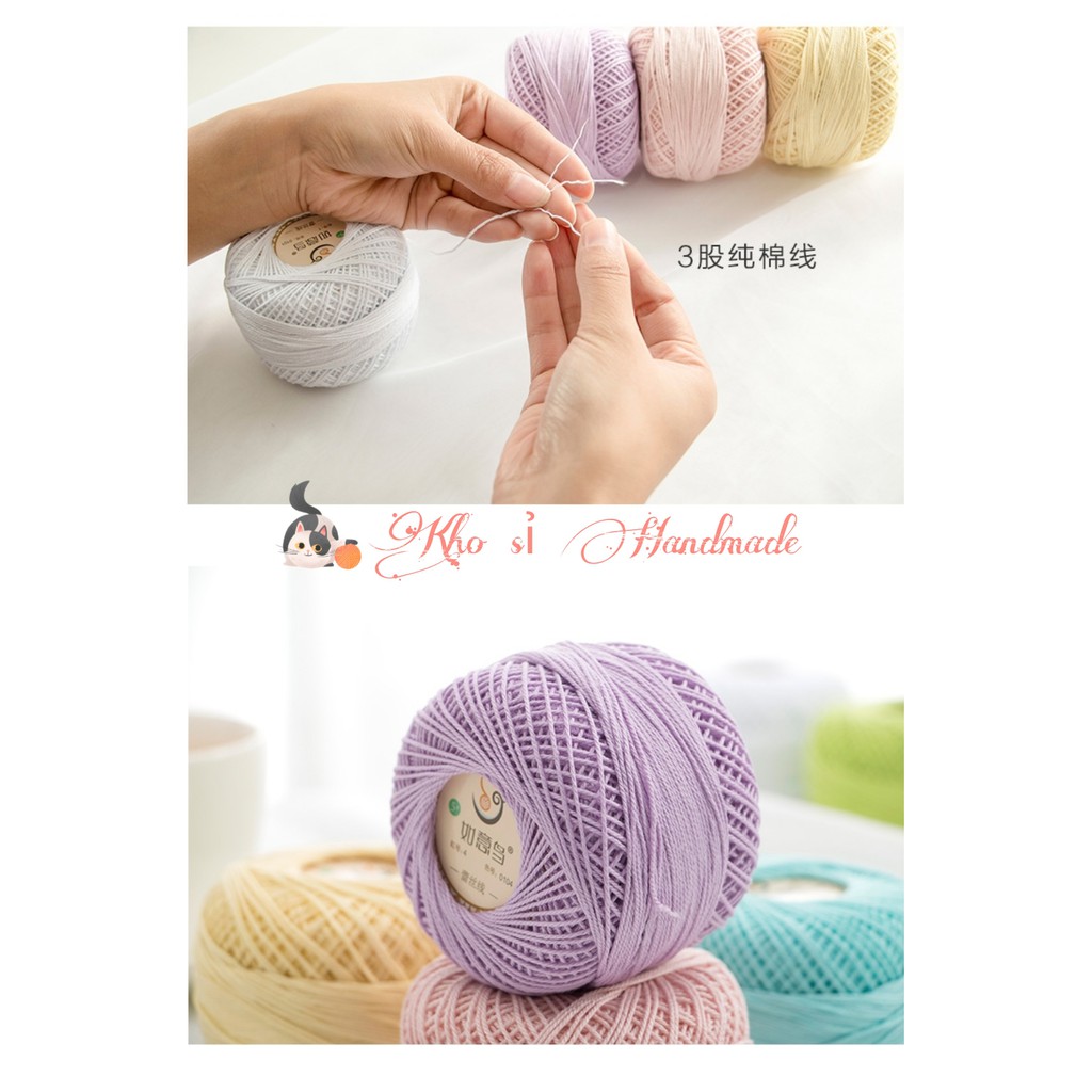 Sợi cotton Ruyi 1.0mm (50gr/cuộn)