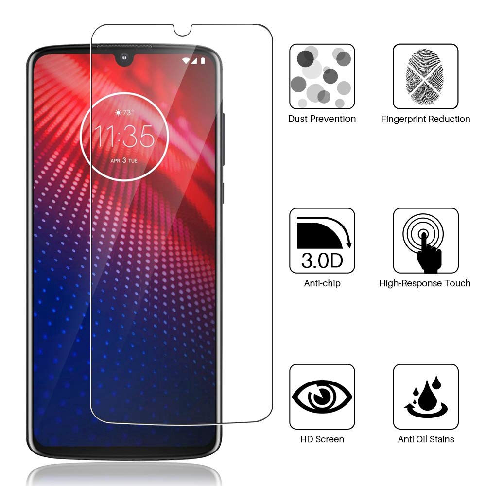 Kính cường lực bảo vệ cho điện thoại Motorola MOTO Z4 E6 G7 E5 G6 G5S G5 E4 C Plus P30 Play