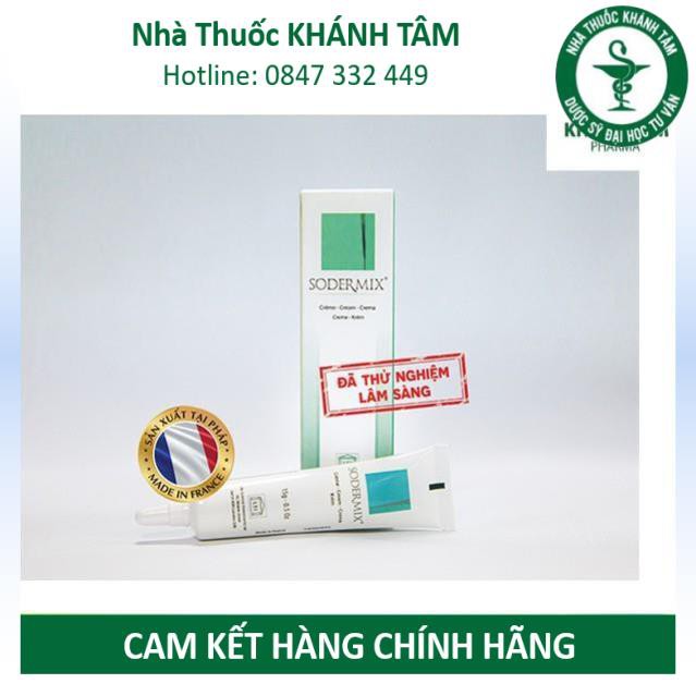 Sodermix Cream 15g Dùng cho sẹo lồi, sẹo phì đại, chàm Sodemix _Khánh Tâm ! !