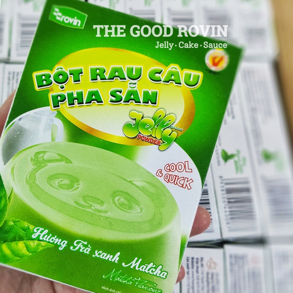 Bột Rau Câu Hương Trà Xanh Rovin (Hộp 60g)