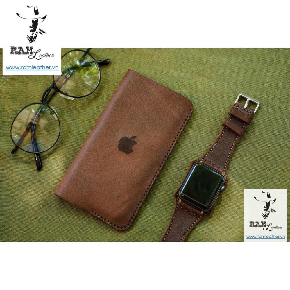 BAO DA IPHONE DA BÒ THẬT VINTAGE - IPHONE 6, 6PLUS, 7, 7 PLUS, 8, 8 PLUS, X, XS, XSMAX, IP 11, IP 11 PROMAX. SE . | BigBuy360 - bigbuy360.vn
