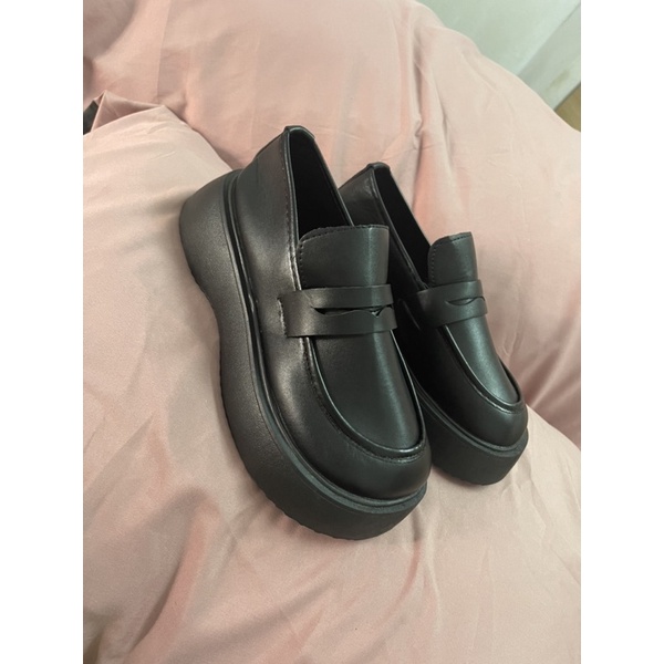 Giày da lười phong cách vintage ảnh thật ở cuối