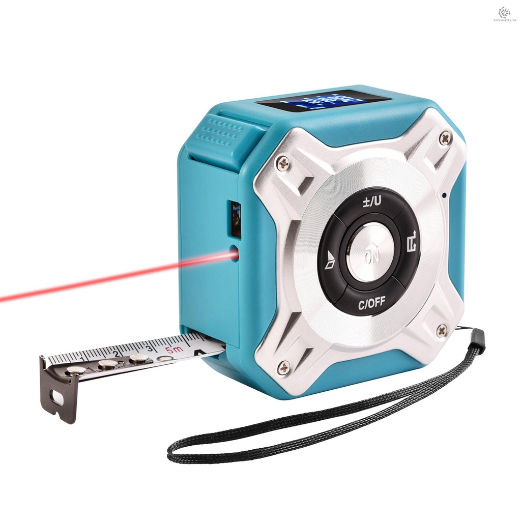 CCCC Thước Dây Laser Kỹ Thuật Số 16Ft Có Thể Sạc Lại 131Ft Đa Năng