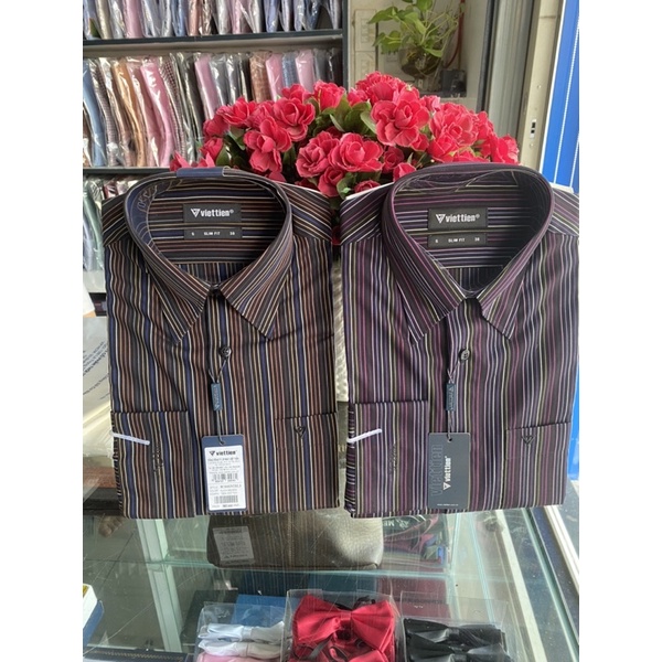 Áo việt tiến dài tay cao cấp slimfit siêu giảm giá 585k chỉ còn 255k