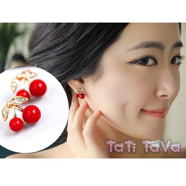 Khuyên tai Cherry, Bông tai Cherry Hàn QuốcTatitava