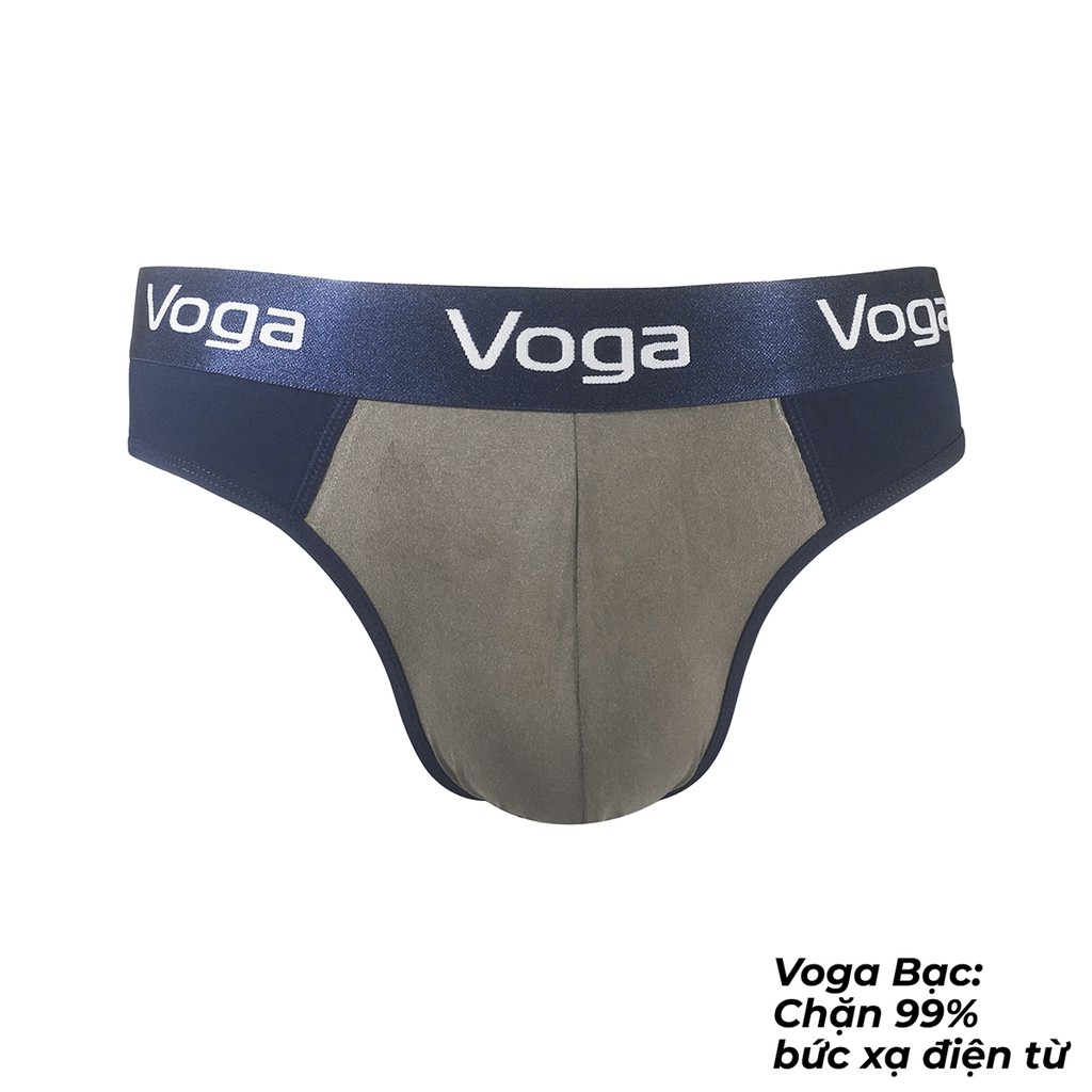 Quần lót nam kiểu sịp tam giác Voga Bạc chống bức xạ điện từ di động, wifi