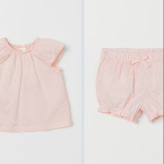 Bộ thô đũi hồng tay tiên h&m