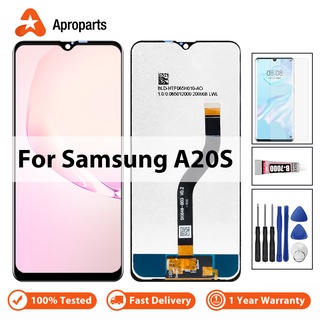 Đối với samsung galaxy a20s a207 a2070 sm-a207f màn hình cảm ứng lcd màn hình số hóa thay thế lắp ráp
