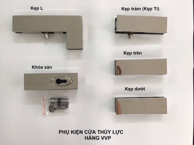 Bộ phụ kiện cửa kính hai cánh VVP Thailand