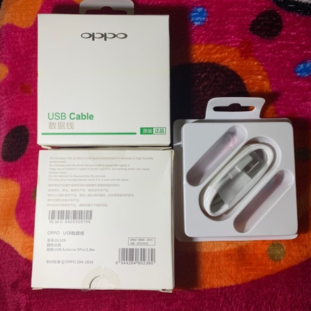 Dây sạc Oppo 109 màu trắnh