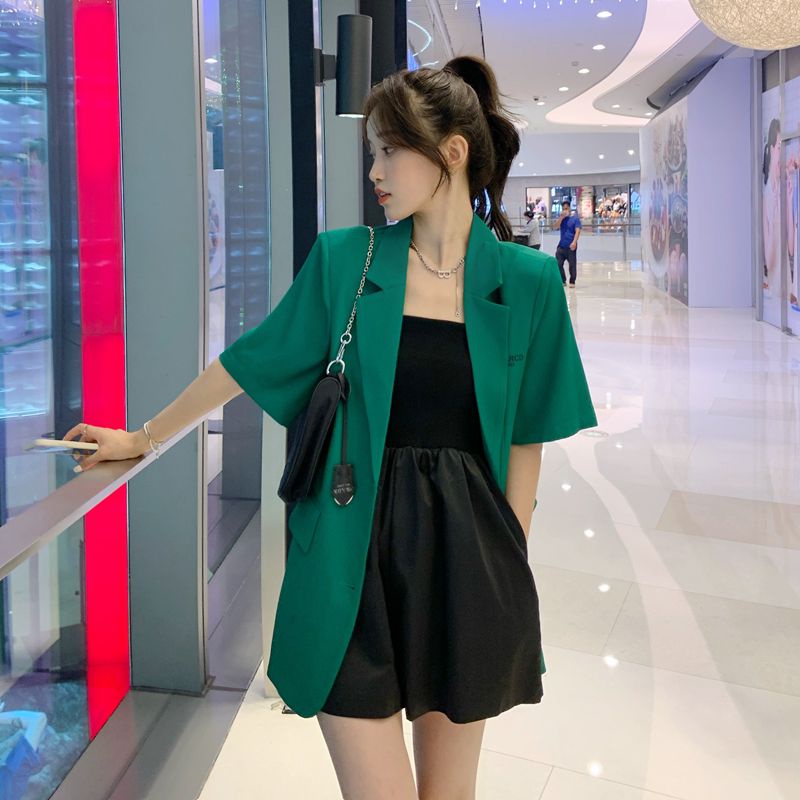 🌺order🌺 áo blazer ngắn tay phù hợp mùa hè