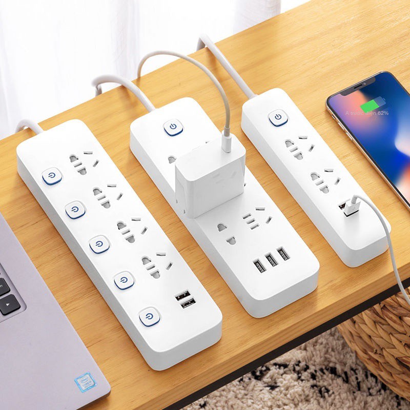 Phiên bản Xiaomi Ổ cắm điện USB thông minh Bộ chuyển đổi nguồn tại nhà đa chức năng Dải Nhiều lỗ Mở rộng