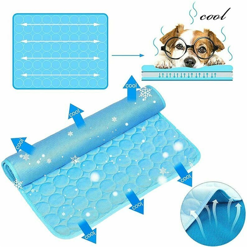 Tấm thảm gel làm mát kích thước 40 * 30cm/ 50 * 40cm/ 70 * 55cm mới dành cho thú cưng