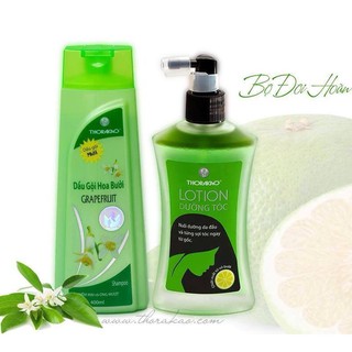 🍀🍀Combo Dầu Gội Và Lotion Dưỡng Tóc Ngăn Rụng Tinh Dầu Bưởi Thorakao