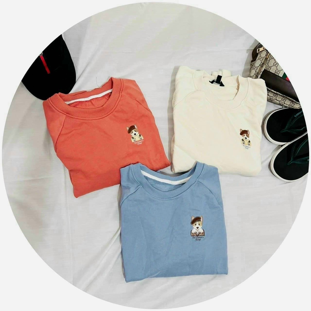 Áo Hoodie Giữ Ấm, Áo Sweater Chui Thêu Con Cún Siêu Dễ Thương From Nam Nữ Hot