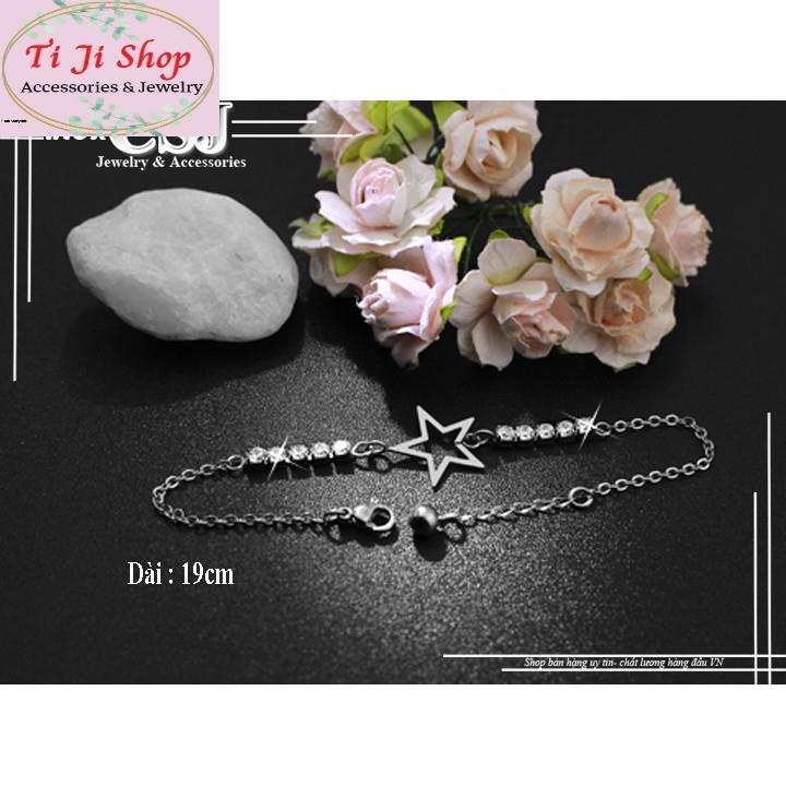 LẮC TAY NỮ NGÔI SAO INOX CÁCH ĐIỆU LT387