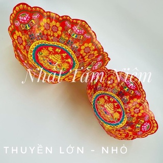 [THUYỀN CÚNG] Thuyền Hoa Giấy - Cúng - LOẠI LỚN