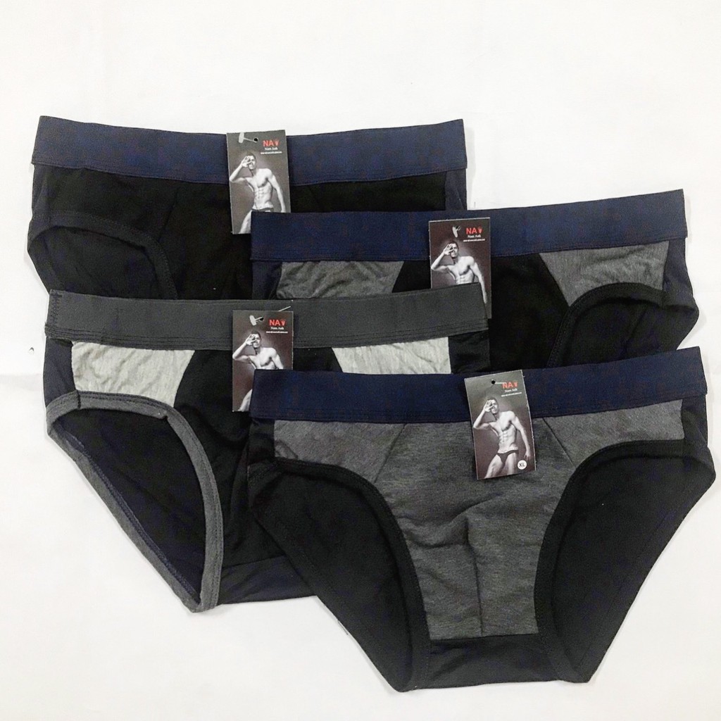 Combo 10 quần boxer tam giác nam vải co giãn 4 chiều