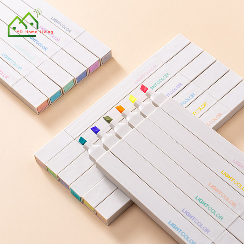Bút highlight hai đầu 6 màu tiện lợi