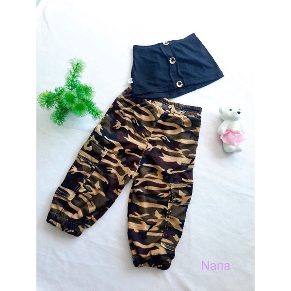 Bộ bé gái - Sét quần túi hộp áo ống thun Cotton mềm giãn size 7 - 21ky