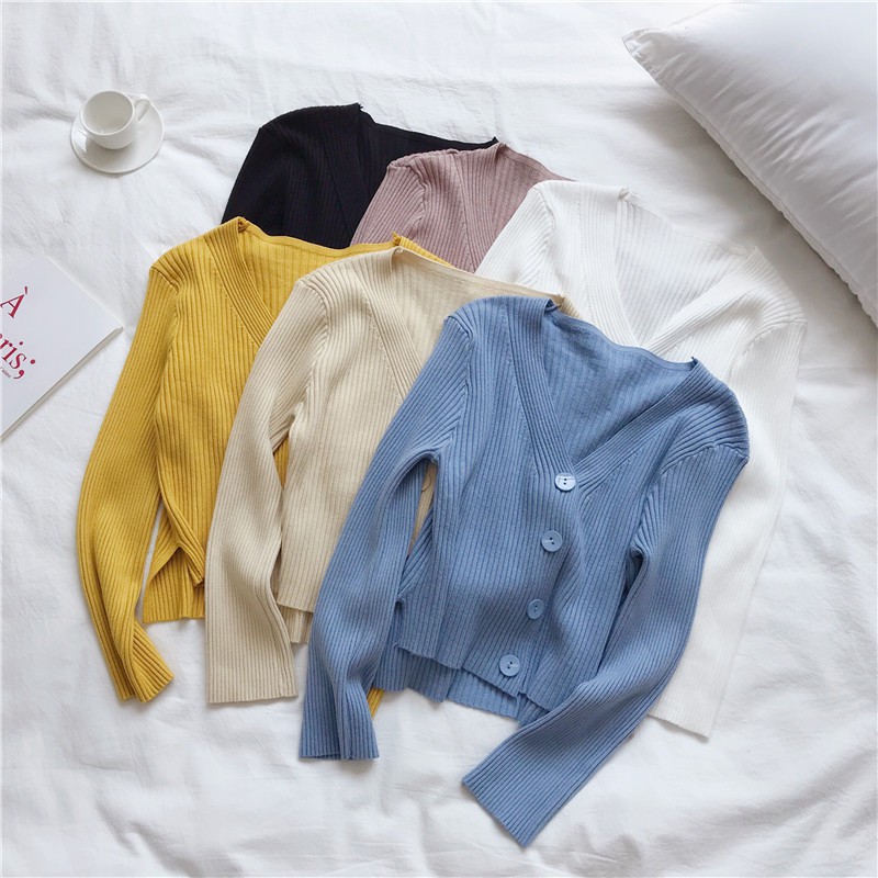 ÁO KHOÁC LEN CARDIGAN 4 NÚT TĂM TO XẺ TÀ