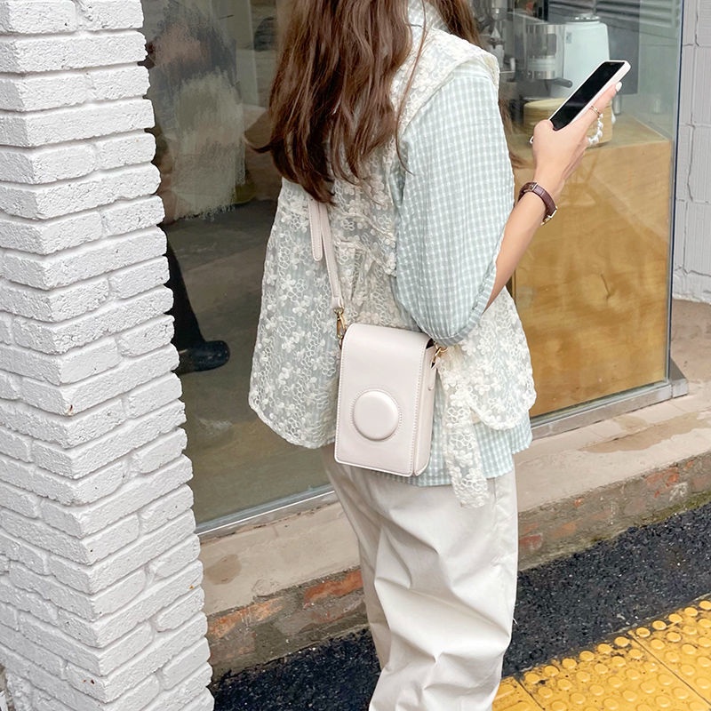 Túi Đeo Chéo mini Đựng Máy Ảnh Phong Cách Retro Hợp Thời Trang Dễ Phối Đồ Cho Nữ
