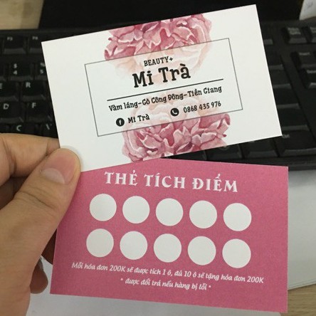 THẺ TÍCH ĐIỂM GIÁ RẺ DÀNH CHO CÀ PHÊ/TRÀ SỮA/QUÁN ĂN/NHÀ HÀNG/SHOP ONLINE/MỸ PHẨM/NAIL/SPA/TÓC/...