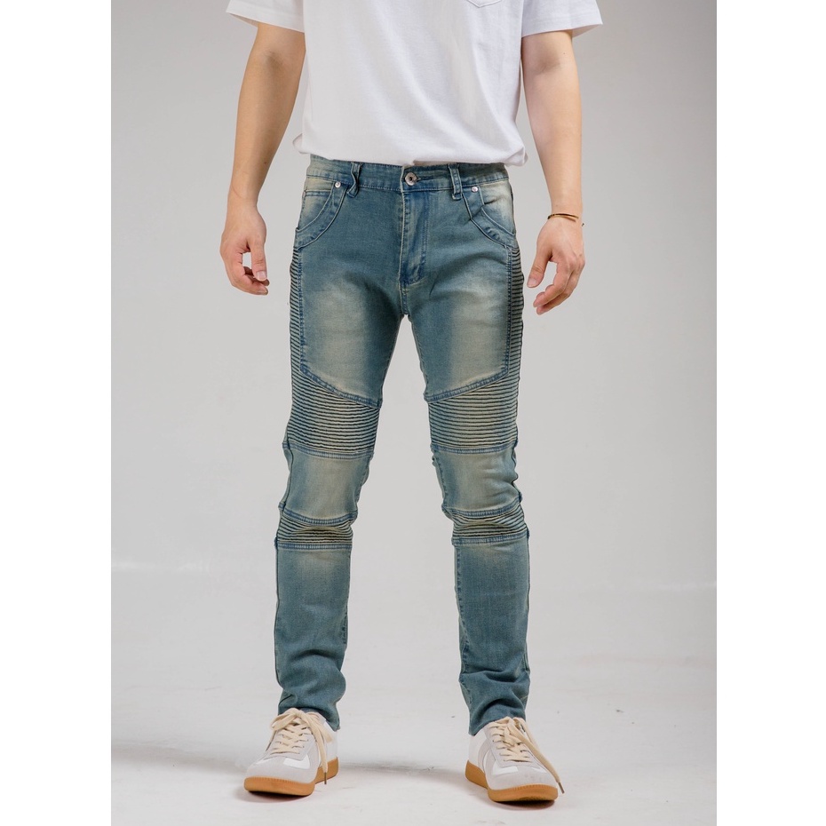 Quần Jean Nam Streetwear Cao Cấp , Quần Bò Classic Cổ Điển, Form Skinny Năng Động Trẻ Trung, Phong Cách Vintage
