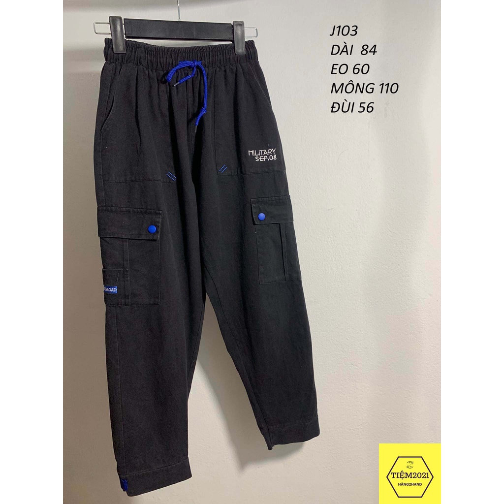 J103 Quần Jogger túi hộp bo gấu phong cách trẻ trung, năng động dễ phối đồ hàng 2hand TIEM2021
