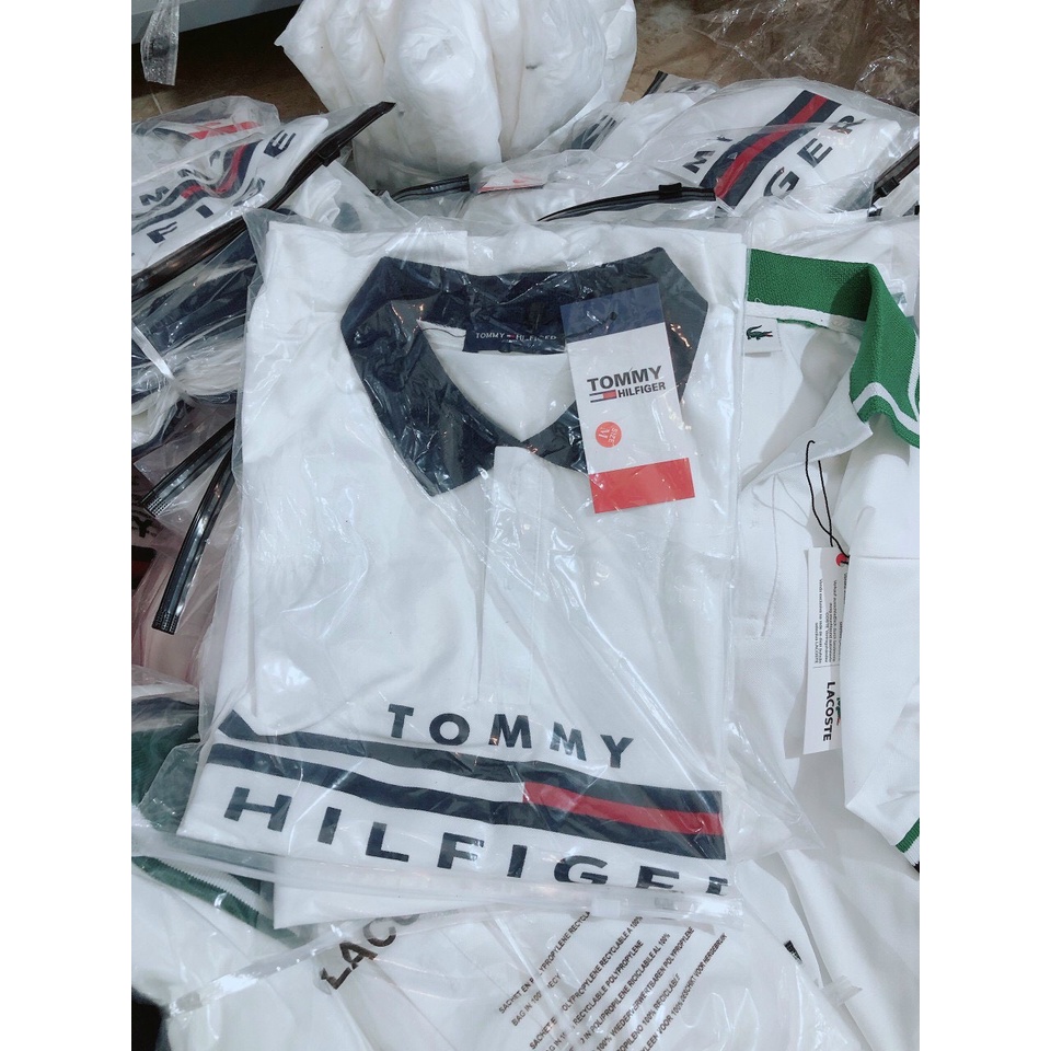 áo thun polo TM cá sấu cổ trụ ngắn tay