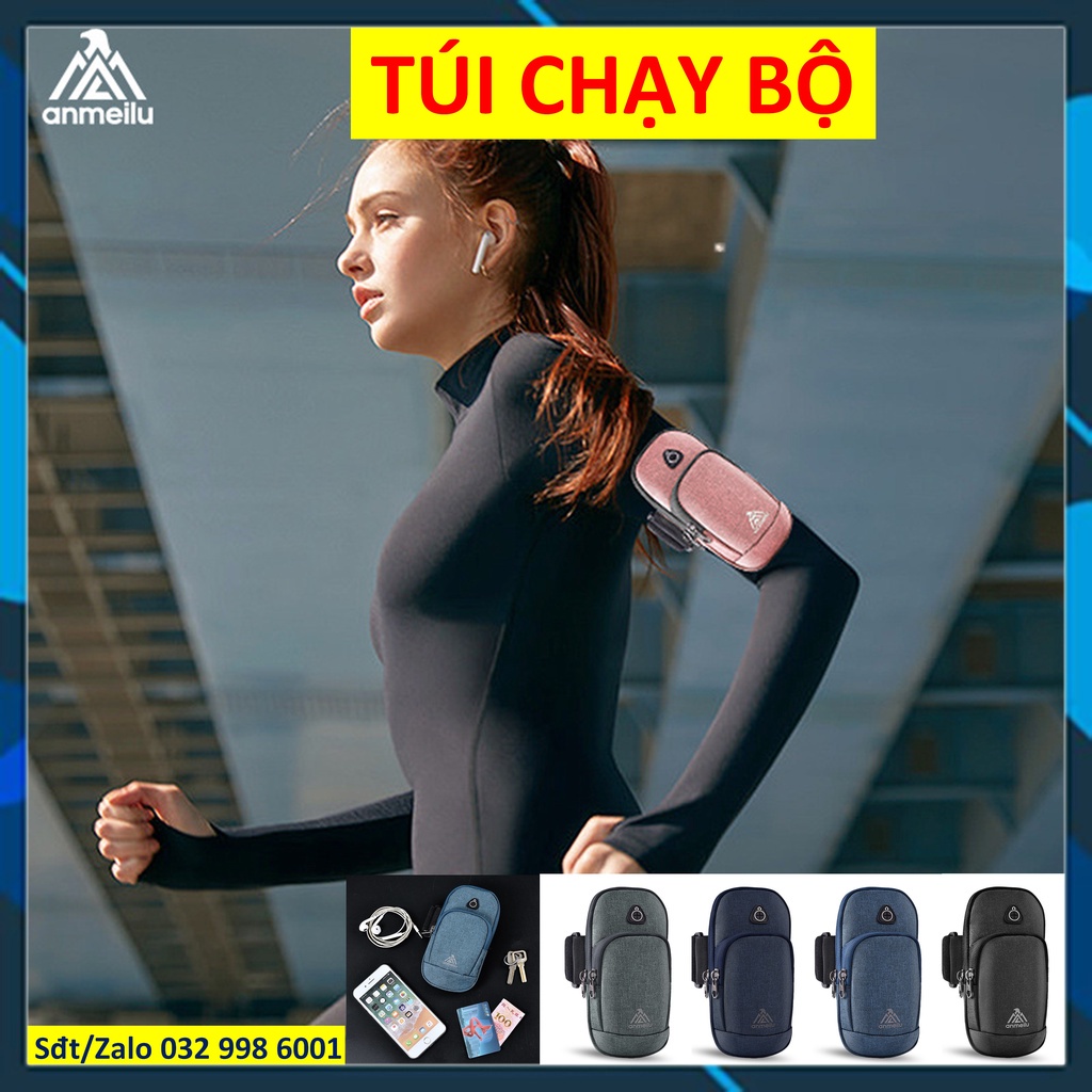 Túi chạy bộ Túi đeo bụng Túi đeo hông Túi đeo thắt lưng Túi đựng bình nước thể thao chính hãng Anmeilu 1050 ddcg