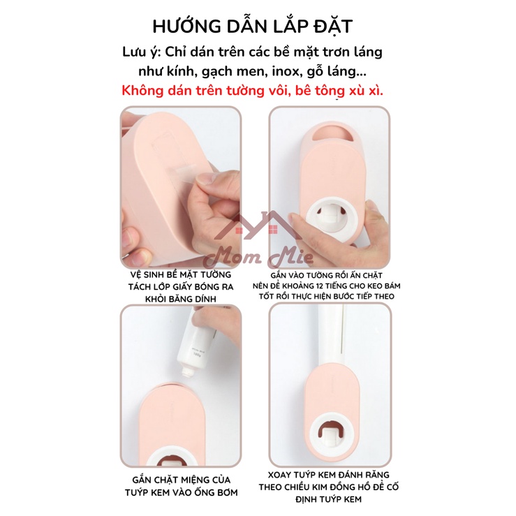 [Mới] Dụng cụ lấy kem đánh răng tự động, nhỏ gọn, loại dán tiện lợi - B142, I039