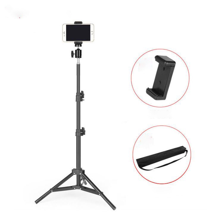 Cây kẹp điện thoại chân máy ảnh máy quay livestream tiktok tăng giảm được chiều cao có kèm kẹp điện thoại 3H05