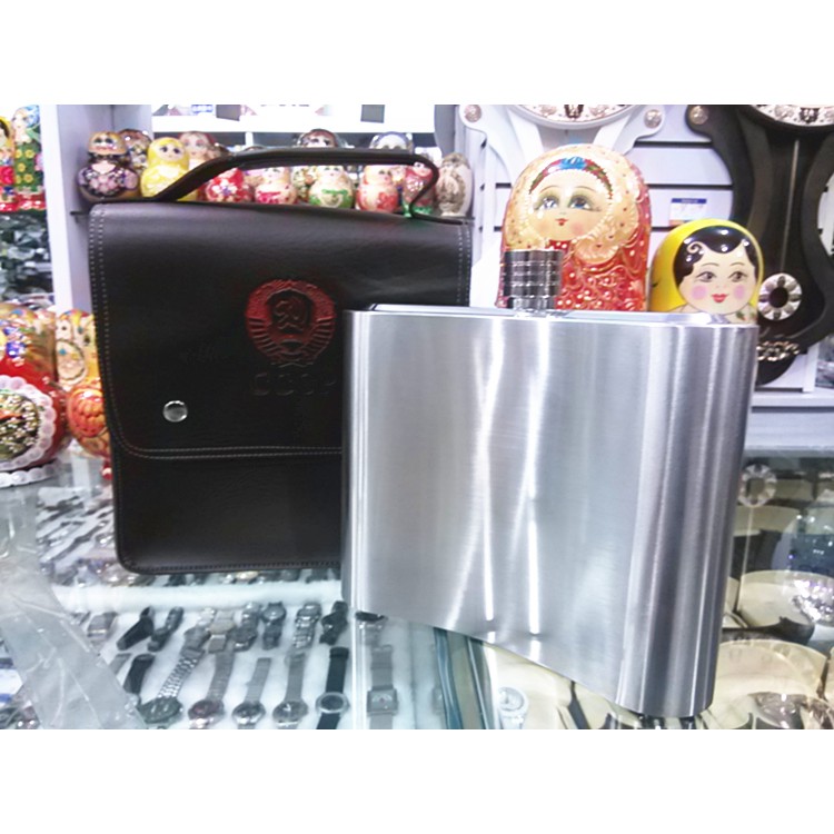 Bình inox 304 đựng rươu CCCP logo vàng cao cấp 2.5 lít - 88oz