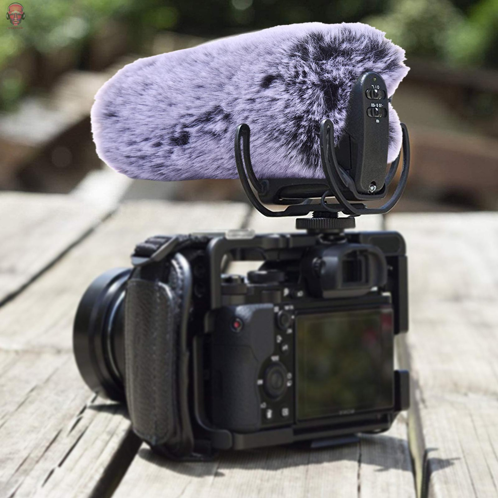 Bọc mic giảm tiếng ồn có lông thú thay thế RODE VideoMic Pro / RODE VideoMic Pro-R / BOYA BY-BM3030 / BOYA BY-BM3031