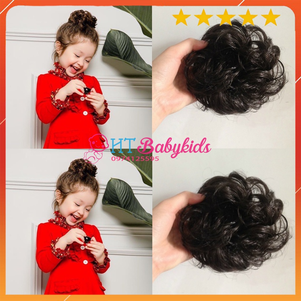 Búi Tóc Giả Cho Bé Gái Hình Bông Mai - BÚI SIÊU NHẸ DỄ CỘT DÀNH CHO CÁC BÉ