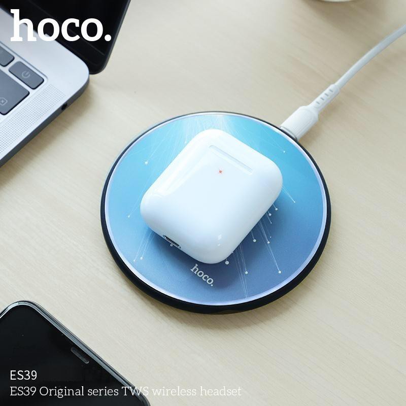 [Mã ELFLASH5 giảm 20K đơn 50K] Tai nghe Bluetooth True Wireless Hoco ES39 Original series V5.0 (Trắng)