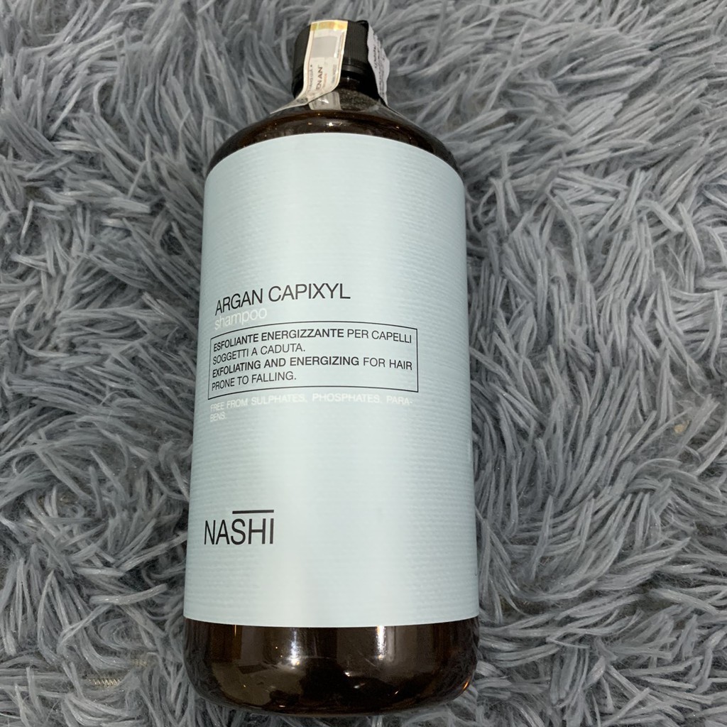 [Nashi-chính hãng] Dầu gội chống rụng tóc Nashi Argan Capixyl Exfoliating Hairloss 1000ml (Italia)