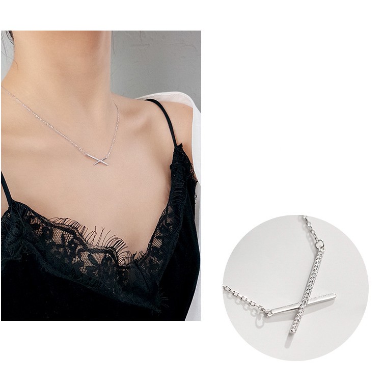 Dây chuyền nữ mạ bạc 925 chính hãng cao cấp thanh mảnh sang trọng trang sức CINLA DC004