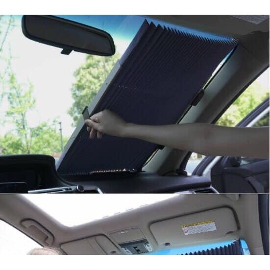 Rèm che kính lái thông minh, hiện đại có 4 chân cao su hít kính siêu chắc chắn, siêu chống nóng - Khải Huy Scar